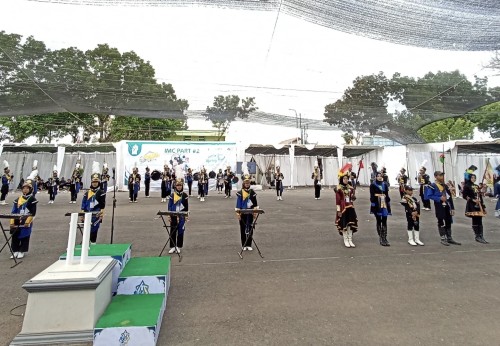 Penampilan Misbahul Ulum Marching Band dalam Kejuaraan Nasional IMC 2024